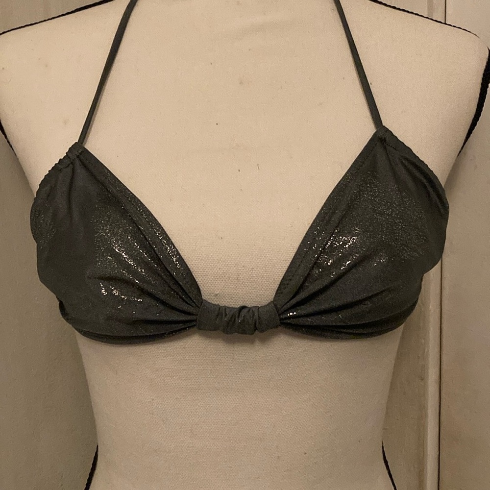 Shimmering Halter Bikini Top small and matching medium bottom